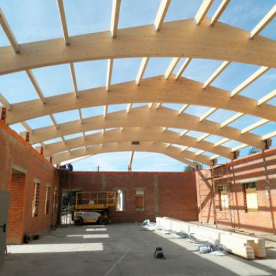 Estructura de madera con Conzalesal