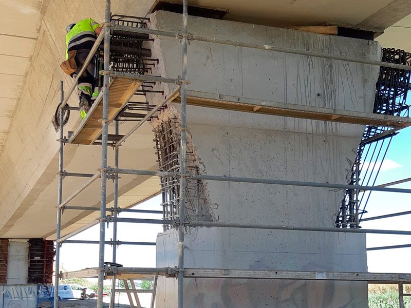 Reparación de puente ubicado en la A 66 en Zamora