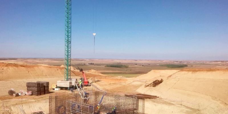 Construcción de estructura de regadío en Zamora